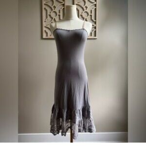 Elegant Gray Sleeveless Dress XSmall